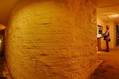 a view of the inside of a building