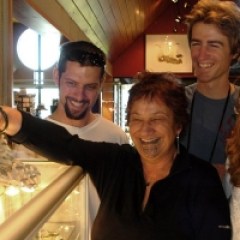 a group of people posing for the camera