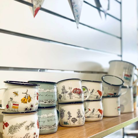 a close up of food on a counter